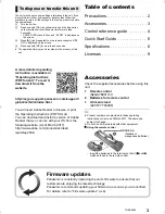 Preview for 3 page of Panasonic DMP-UB400 Basic Operating Instructions Manual