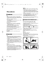 Preview for 2 page of Panasonic DMP-UB700 Operating Instructions Manual