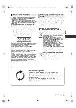 Preview for 3 page of Panasonic DMP-UB900 Basic Operating Instructions Manual