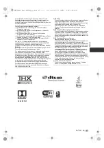 Preview for 43 page of Panasonic DMP-UB900 Basic Operating Instructions Manual