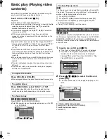 Preview for 16 page of Panasonic DMPB100 - PORTABLE BLU-RAY DISC PLAYER Operating Instructions Manual