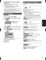 Preview for 17 page of Panasonic DMPB100 - PORTABLE BLU-RAY DISC PLAYER Operating Instructions Manual