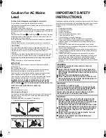 Preview for 2 page of Panasonic DMPB500 - PORTABLE BLU-RAY DISC PLAYER Operating Instructions Manual