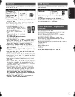 Preview for 7 page of Panasonic DMPB500 - PORTABLE BLU-RAY DISC PLAYER Operating Instructions Manual