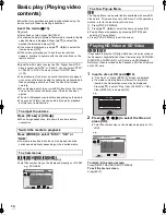 Preview for 14 page of Panasonic DMPB500 - PORTABLE BLU-RAY DISC PLAYER Operating Instructions Manual