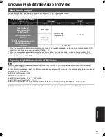 Preview for 45 page of Panasonic DMPB500 - PORTABLE BLU-RAY DISC PLAYER Operating Instructions Manual