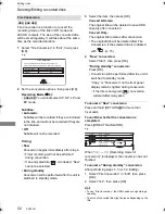 Предварительный просмотр 52 страницы Panasonic DMR-BCT74 Operating Instructions Manual