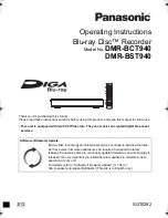 Panasonic DMR-BCT740 Operating Instructions Manual preview