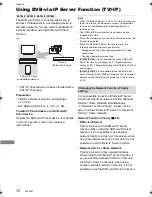 Предварительный просмотр 76 страницы Panasonic DMR-BCT750 Operating Instructions Manual