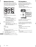 Preview for 72 page of Panasonic DMR-BCT760 Operating Instructions Manual