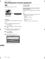 Предварительный просмотр 78 страницы Panasonic DMR-BCT855 Operating Instructions Manual