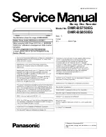 Предварительный просмотр 1 страницы Panasonic DMR-BS750EG Service Manual