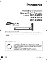 Предварительный просмотр 1 страницы Panasonic DMR-BST730 Operating Instructions Manual