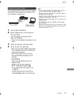 Preview for 73 page of Panasonic DMR-BST730 Operating Instructions Manual