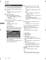 Preview for 22 page of Panasonic DMR-BST835 Operating Instructions Manual