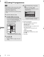 Preview for 32 page of Panasonic DMR-BST835 Operating Instructions Manual