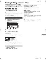 Preview for 49 page of Panasonic DMR-BST835 Operating Instructions Manual