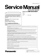 Preview for 1 page of Panasonic DMR-BW500EF Service Manual