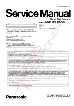 Panasonic DMR-BW500G Service Manual preview