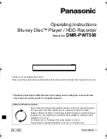 Preview for 1 page of Panasonic DMR-BWT750 Operating Instructions Manual