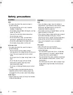 Preview for 2 page of Panasonic DMR-BWT835 Operating Instructions Manual