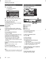 Предварительный просмотр 24 страницы Panasonic DMR-BWT945 Operating Instructions Manual