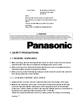 Предварительный просмотр 4 страницы Panasonic DMR-E50EB Service Manual