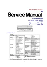 Preview for 1 page of Panasonic DMR-E55PC Service Manual