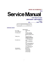 Preview for 1 page of Panasonic DMR-E80HPC Service Manual