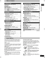 Preview for 3 page of Panasonic DMR-E95 Operating Instructions Manual