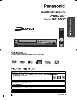 Panasonic DMR-EA38VK Operating Instructions Manual preview