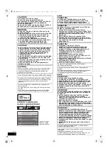 Preview for 2 page of Panasonic DMR-EH53 Operating Instructions Manual