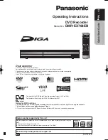 Panasonic DMR-EX768EB Operating Instructions Manual preview