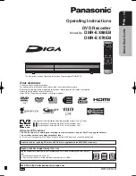 Preview for 1 page of Panasonic DMR-EX78EB Operating Instructions Manual