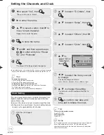 Preview for 14 page of Panasonic DMR-EX78EB Operating Instructions Manual