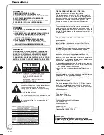 Preview for 2 page of Panasonic DMR-EZ28K Operating Instructions Manual