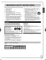 Preview for 3 page of Panasonic DMR-EZ28K Operating Instructions Manual