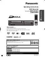 Panasonic DMR-EZ485VK Operating Instructions Manual preview