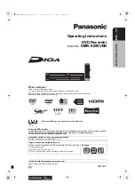 Panasonic DMR-EZ49VEB Operating Instructions Manual preview