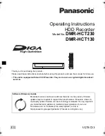 Preview for 1 page of Panasonic DMR-HCT130 Operating Instructions Manual