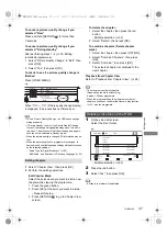 Preview for 37 page of Panasonic DMR-HST270 Operating Instructions Manual