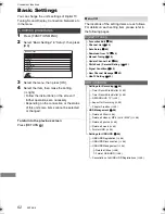 Preview for 62 page of Panasonic DMR-HWT250 Operating Instructions Manual