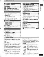 Preview for 3 page of Panasonic DMR-T6070 Operating Instructions Manual