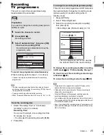 Preview for 25 page of Panasonic DMR-UBT1 Operating Instructions Manual