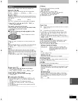 Preview for 91 page of Panasonic DMR-XS350 Operating Instructions Manual