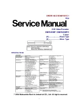 Panasonic DMRE55P Service Manual preview