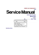 Preview for 1 page of Panasonic DMRE75VP Service Manual