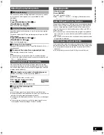 Preview for 49 page of Panasonic DMREH75VS - DVD Recorder / VCR Combo Operating Instructions Manual