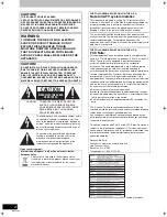 Preview for 2 page of Panasonic DMRES35 Operating Instructions Manual