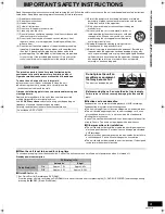 Preview for 3 page of Panasonic DMRES35 Operating Instructions Manual